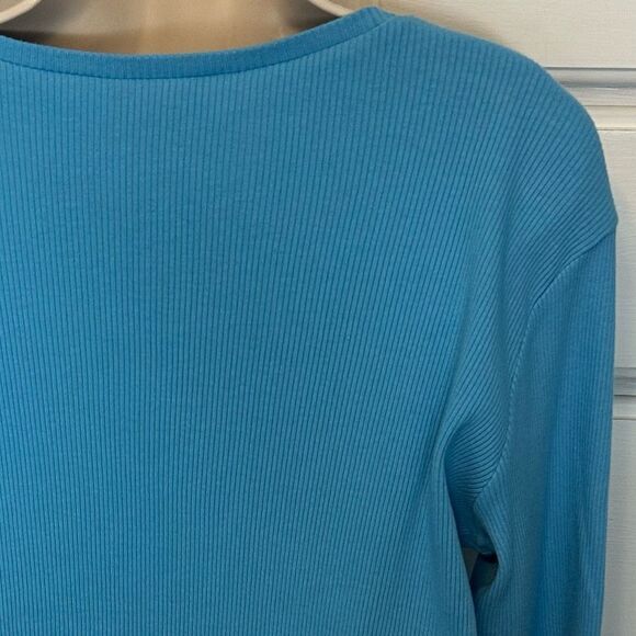 Y2K Eddie Bauer Lightweight Ribbed Top - Picture 12 of 16